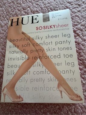 HUE So Silky Sheer Pantyhose in Natural